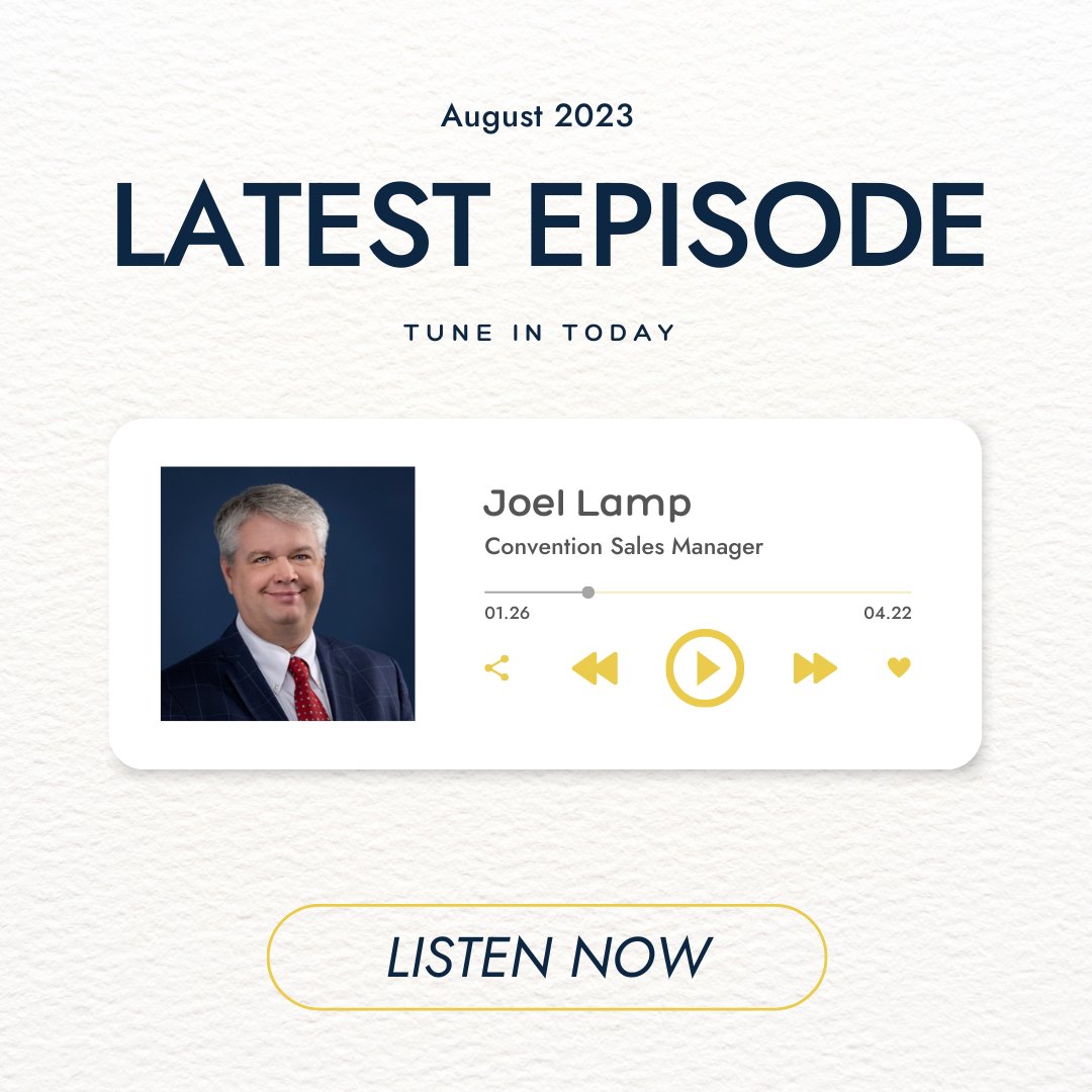 Listen to a new episode of 𝙒𝙝𝙖𝙩'𝙨 𝙒𝙤𝙧𝙠𝙞𝙣𝙜 today. 
This week, Joel Lamp, Sports Manager for Huntsville Convention and Visitors Bureau, joins Cam. Joel and Cam dive into the exciting world of sports tourism. Don't miss it. 

🔗 open.spotify.com/episode/6k4jaT…

#sportstourism