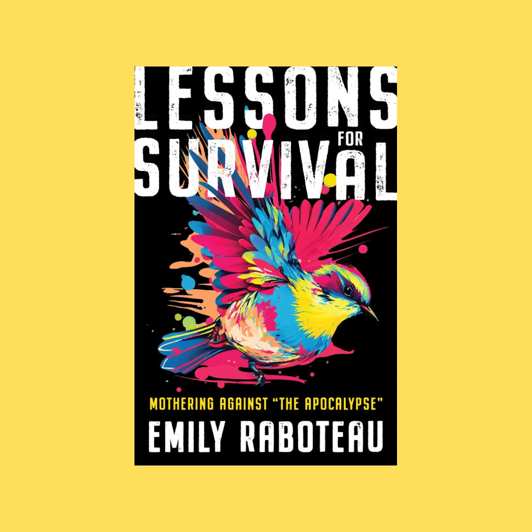 I’m happy to reveal the cover of my next book, Lessons for Survival, dropping 3/12/24. A meditation on being in these dark times. Pre-order from your favorite bookstore and read about the design @lithub: lithub.com/exclusive-see-…