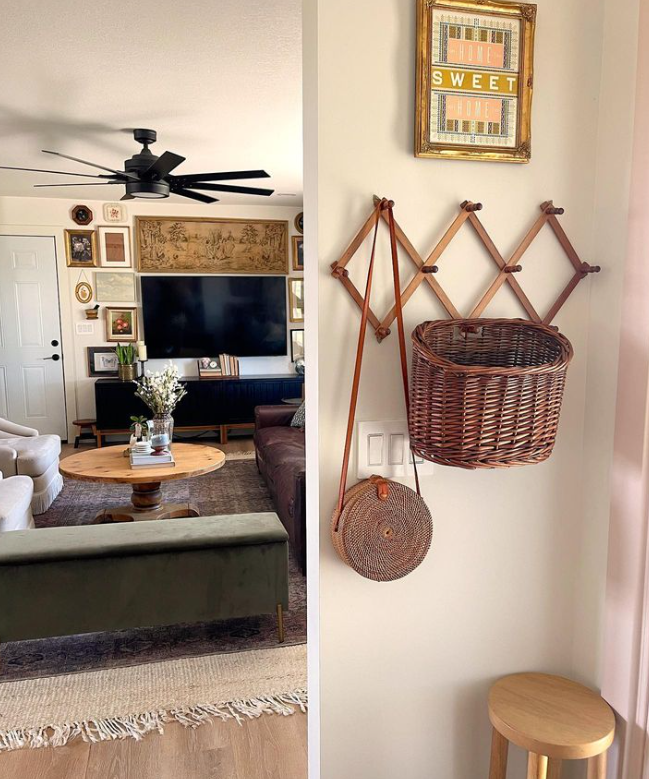 The best part of secondhand home decor? You cannot tell it is secondhand! Stormi added the perfect additions to her cozy home! 🌿 #SecondhandFinds