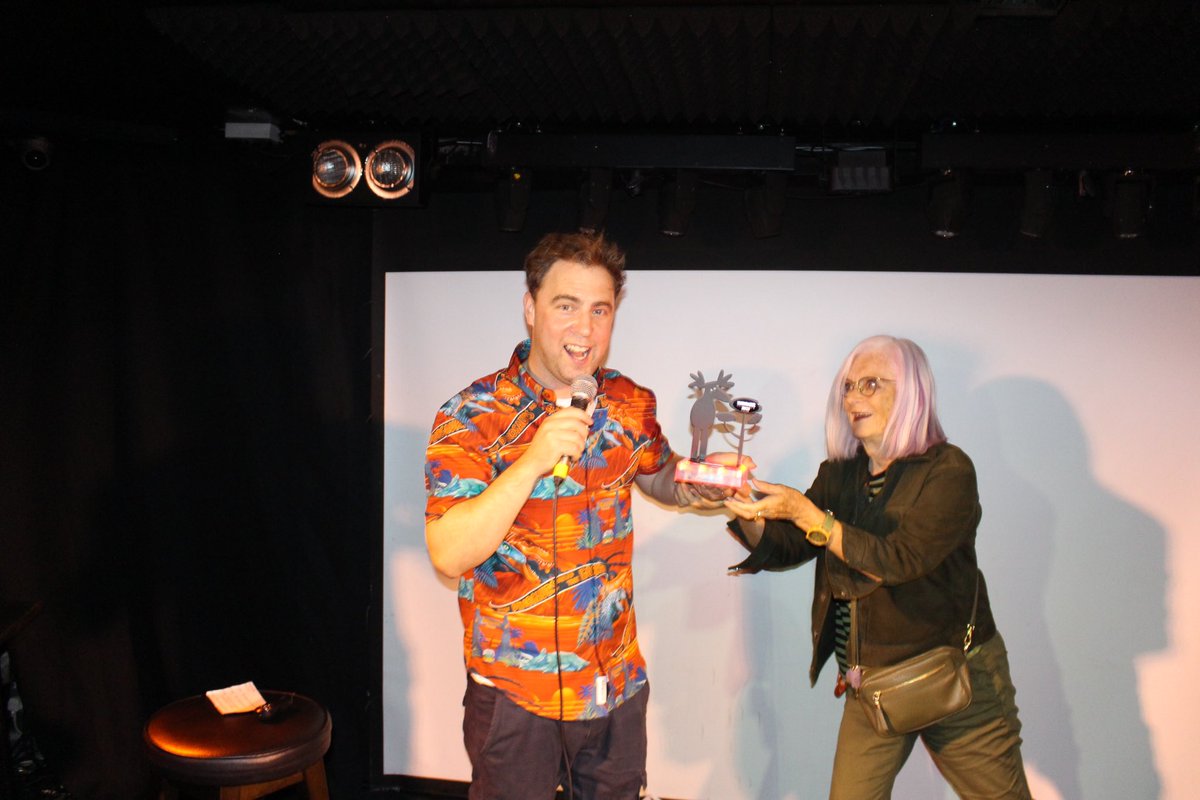 Amused Moose Edinburgh Comedy Award Winner 2023 🏆 🫎

The curtain call of my final show was interrupted by a surprise appearance from the VP of the fringe society and Hils Jago of Amused Moose to present my award.

#edfringe