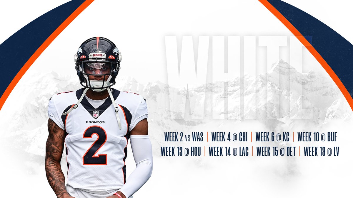 Broncos's tweet photo. You asked for it, you got it. 

Our 2023 uniform schedule is here!

📰 » https://t.co/9pP4Vu3O3k https://t.co/N9yvtp11VL