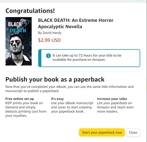 HorrorHardy's tweet photo. Mark your Calendar!!!!! August 31st, BLACK DEATH will be released. E-book, KU and paperback will be available for purchase. Sit tight while I wait for the link! #extremehorror #extremehorrorbooks #splatterpunkbooks #booktwt #booktwitter #feverdream #apocalyptic https://t.co/TcLxrmVmVK