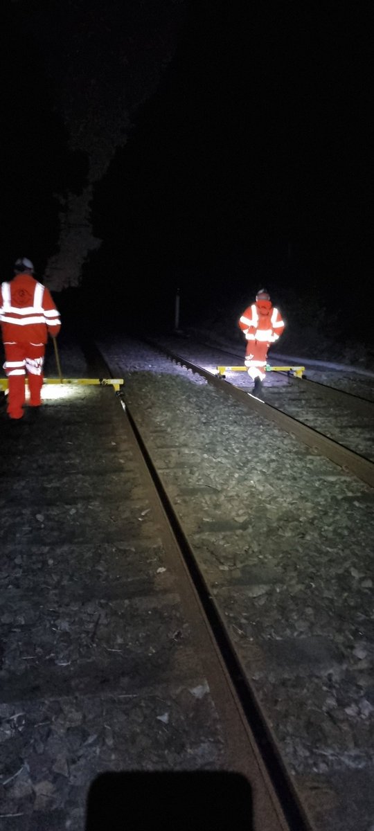 GarcoRail's tweet photo. Amber Trolley Surveys started last night and will continue for the next 2 months, checking the track for Metrolink Manchester #tfgm #metrolink https://t.co/CITYdXTp3C