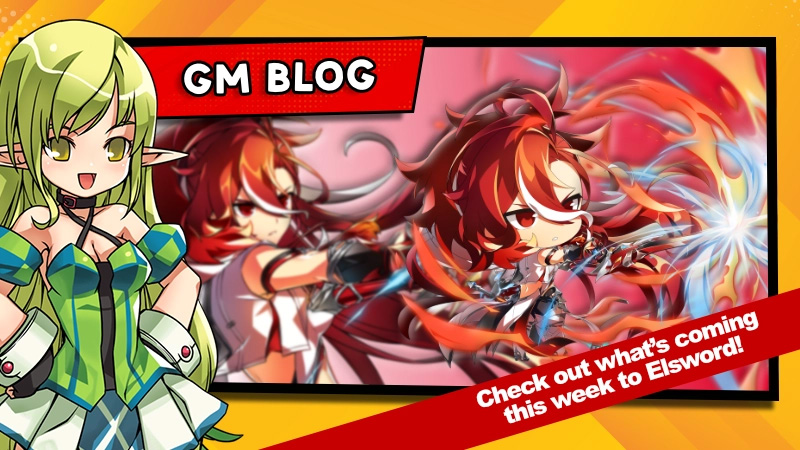 Elsword's tweet photo. We're driving up with some new item mall goodies this week so you can focus on the Growth Events! Check them out in the GM Blog link below!
https://t.co/e5Hct0iKic
#elsword #playyourmanga #gmblog #blog https://t.co/qNsPRbC4LN