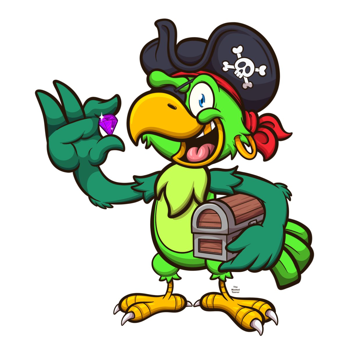 Pirate parrot with treasure chest ☠️🦜
-
#parrot #bird #tropical #animal #wildlife #nature #greenparrot #pirate #treasure #arrr #ahoy #diamond #nationaltalklikeapirateday #cartoon #themaskedtooner #vector #vectorart #stockphoto #illustration #dutchartist #characterdesign