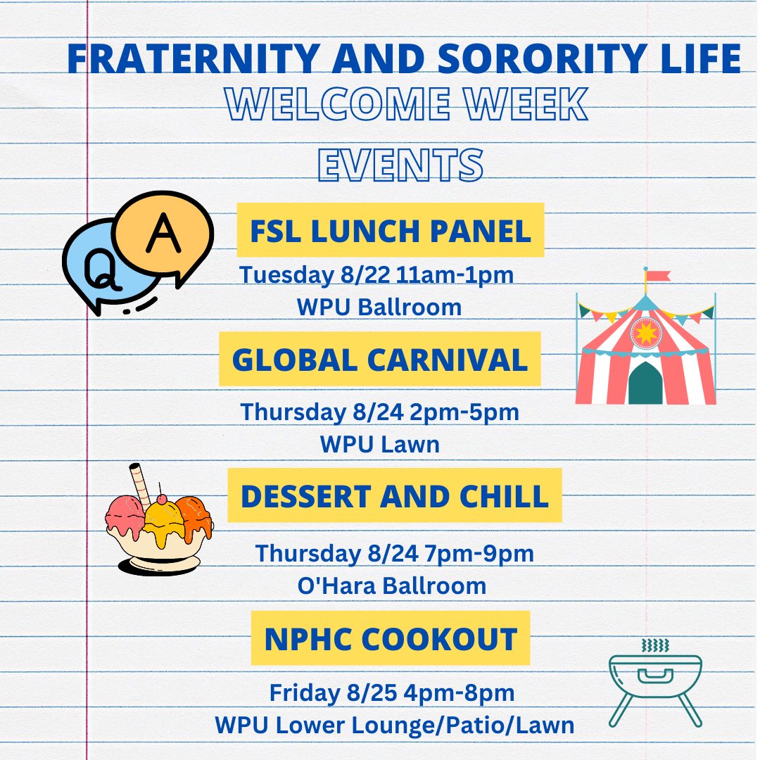 Pitt Fraternity and Sorority Life tweet media