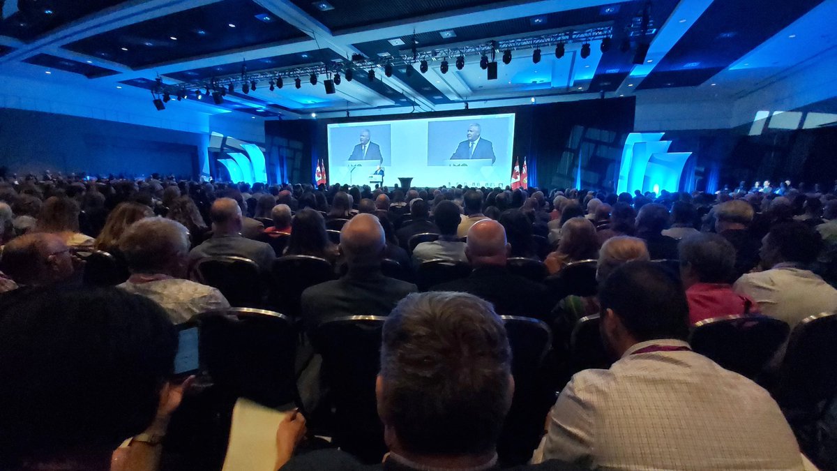 #AMO Premier Ford speaking to the delegates of Ontario's 444 municipalities.