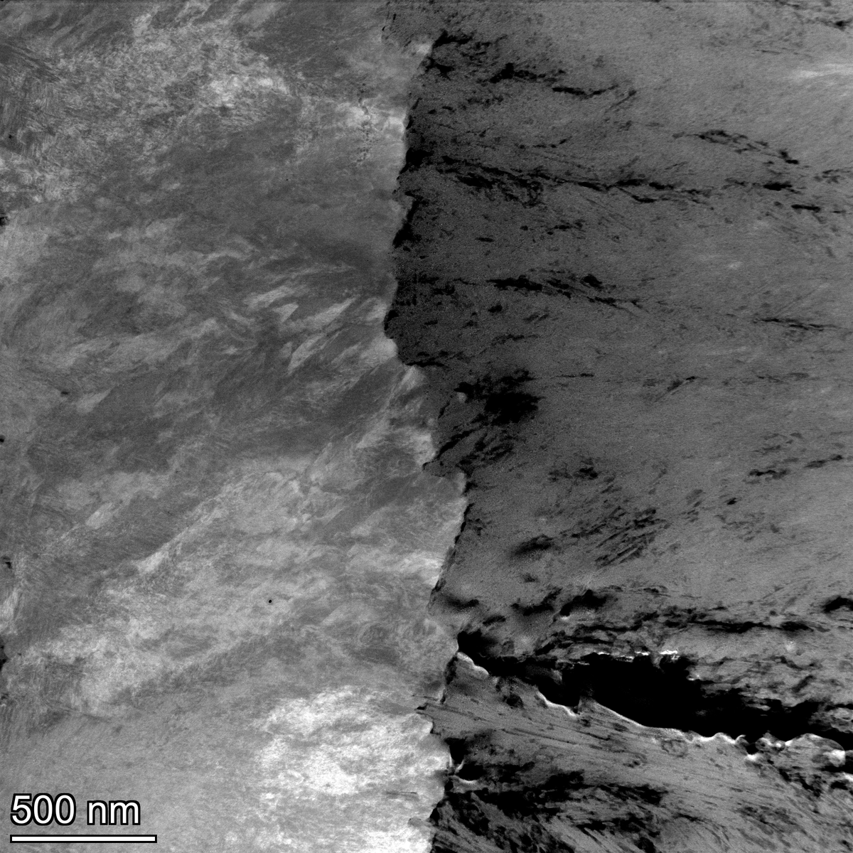 EXCITE_network's tweet photo. #MicroscopyMonday - High angle annular dark field (#HAADF) image of serpentine (right) replaced by carbonate (left) in carbonated peridotite from Oman.
Manuel D. Menzel (PhD), Instituto Andaluz de Ciencias de la Tierra (@CSIC-IACT) @IACT_divulga
🔬FEI Talos F200X STEM @UniUtrecht https://t.co/0eHcZiCXl2