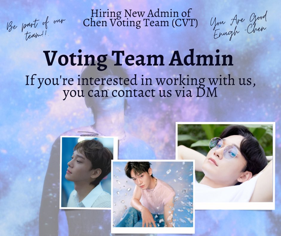 chen_team's tweet image. ‼️ChenVotingTeam is Looking For Active and dedicated Twitter Admins to help Manage this Twitter Account

‼️This Account has only ONE Admin
Please you can contact us if you're interested !

#CHEN #첸 #EXO #엑소 #JONGDAE #김종대 #종대