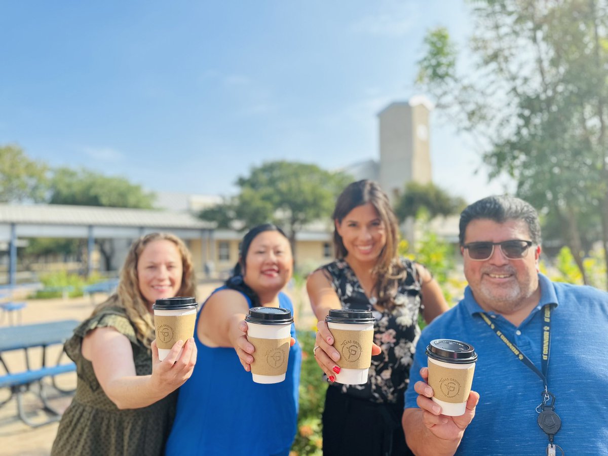 NISDOConnorHS's tweet photo. Panther teachers just want to ESPRESSO how much you BEAN to us! Thank you Texas Grounds Coffee for supporting our students and teachers! @OCJenn_Bishop @OCRobMartinez https://t.co/bk736U4LKU