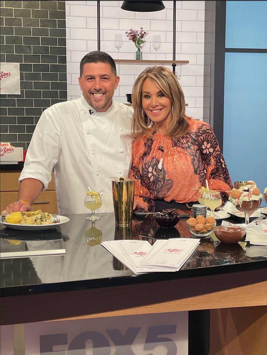 BrooksGroupPR's tweet photo. Celebrating National Spumoni Day in style with @joeisidori on Good Day New York! 🍨✨ From the kitchen of Arthur and Sons to your screens, watch the Spumoni magic unfold as Joe crafts his delectable 'Spumoni My Way.' 🎉🍦 

#JoeIsidori
#ArthurAndSons
#Spumoni
#GoodDayNewYork https://t.co/cErBF0alA9