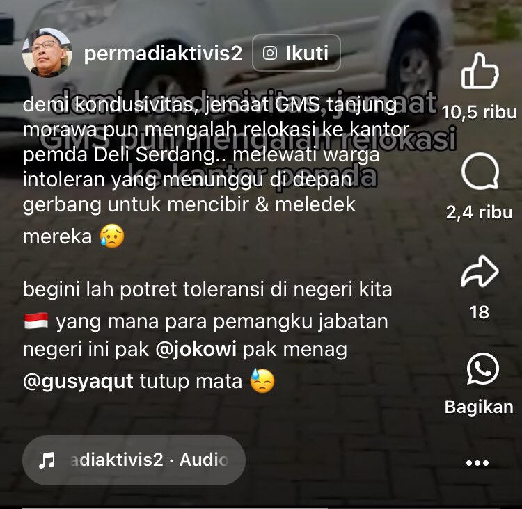 Matahari_tmr's tweet photo. Hampir tdk percaya, terjadi secara masiv di negeri Pancasila
Urusan ibadah itu hanya boleh dilakukan oleh mayoritas.
Camkan itu !
Coba perhatikan ahlak yg kerudungan.
Berlagak beragama dihadapan org2 yg dia cibir, remehkan.
Kesalehan apa yang masih tersisa dari dirinya ? https://t.co/lcXN7dY8wP