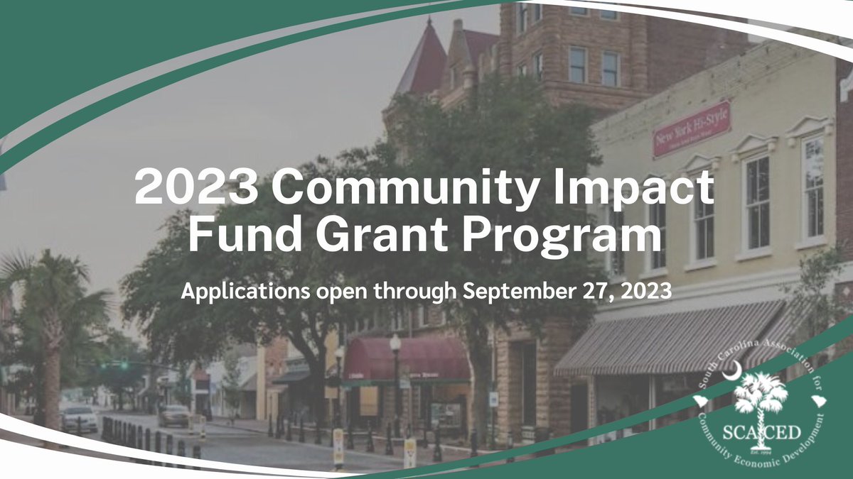 SCA4CED's tweet photo. Our 2023 Community Impact Fund (CIF) grant program is now open! This year's grant program will offer ten (10) $7,500 grants to be awarded to SCACED members.
The deadline to apply is by 3:00PM on September 27, 2023. Learn more and apply here: https://t.co/JXVCBgW2pq https://t.co/ghtLcKvkZC