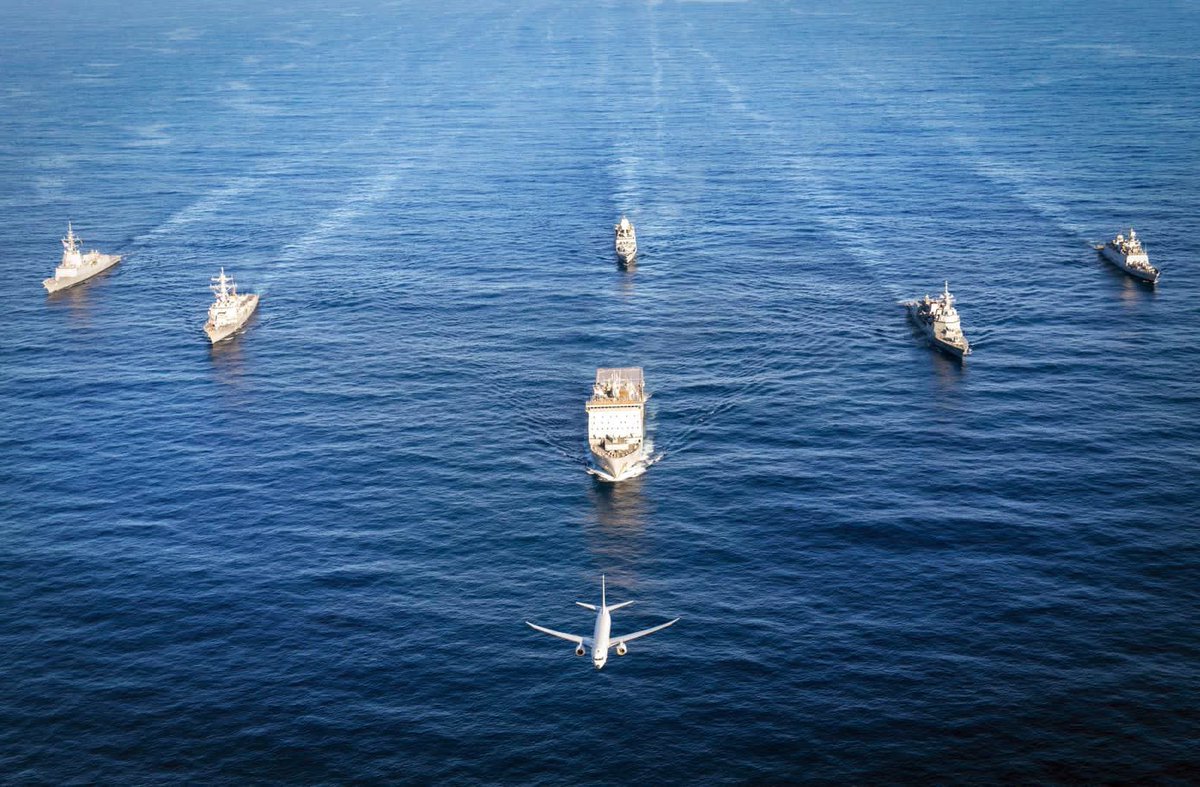 DDNewslive's tweet photo. #Sydney | The 27th edition of  #MALABARExercise concluded on the East Coast of Australia off Sydney on Aug 21

MALABAR saw the participation of Ships, Submarines &amp; aircraft from @indiannavy, @Australian_Navy, @jmsdf_pao_eng and @USNavy https://t.co/hvAEdEnE4n