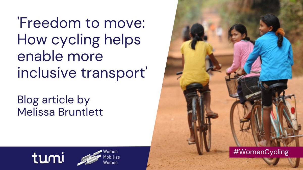 Cycling is not only a fantastic way to enjoy a city, but can also contribute to gender equity! 📣

In the next days, we'll share resources around cycling with you. 🚴‍♀️🌴 #WomenCycling

First up, discover how cycling helps enable more inclusive transport  👉 bit.ly/3P4oAj1