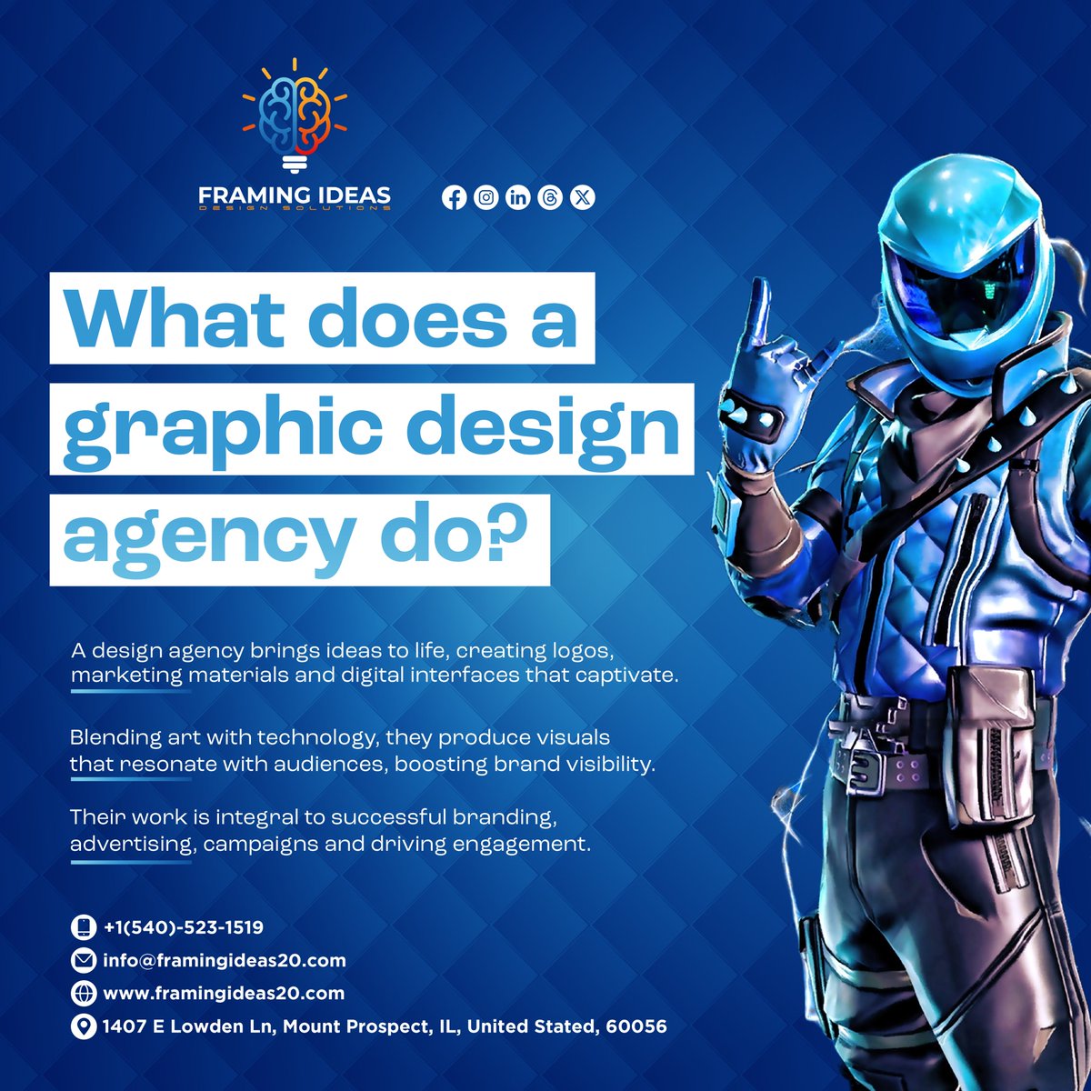 Ever wondered what a top-tier graphic design agency brings to the table? 🎨

#framingideas #framingideas20 #DesignAgencyExplained #VisualStrategy #CreativityUnleashed #BusinessBranding #DesignInspiration #ElevateYourBrand #AestheticAppeal #DesignMatters #ArtistryInDesign