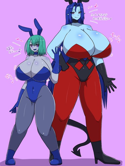 バニーの日なのでモアちゃん&メルーナさん 