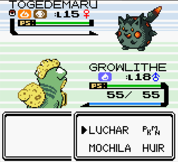 Gonstar_'s tweet photo. ¡En Pokémon Estelar, la interfaz de combate muestra los tipos de los Pokémon!

Tantas formas regionales supone que el jugador se despiste... Por consejo de los testers y gracias a un usuario anónimo de Discord, eso ya no será un problema.

(Y de paso revelo a Togedemaru Estelar). https://t.co/nIGiHi2ATv