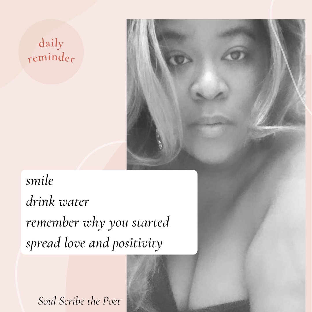 SoulScribes's tweet image. #dailyreminder #drinkwater #spreadlove