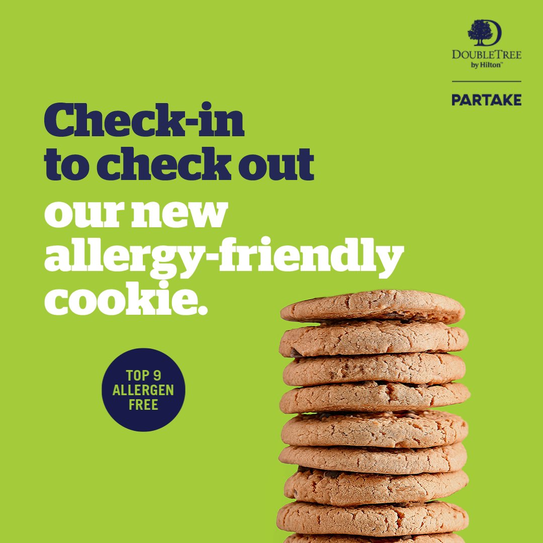 DoubleTree by Hilton collaborates with Partake Foods on allergy-friendly  cookie