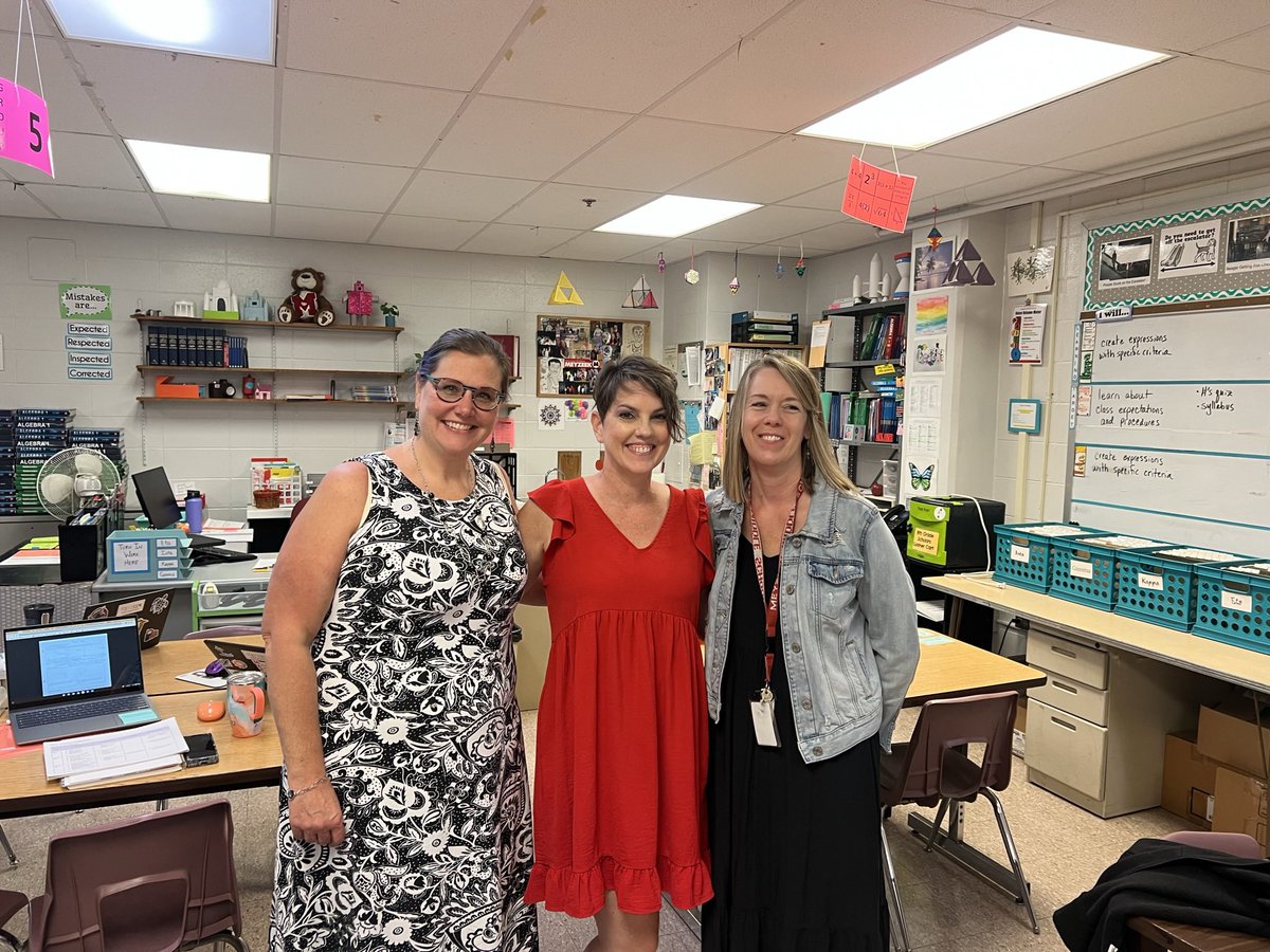 MeyzeekMiddle's tweet photo. Congratulations to our eighth grade math PLC for being selected to receive the Baird PLC award! Thank you for your commitment to student achievement, Jennifer Kiser, Robin Stacy, and Amber Richardson!#Meyzeekpride #WeAreJCPS #FullSTEAMAhead 🚂#MeyzeekIMmath #JCPSAsstsupMS https://t.co/f4lnGRU2LW