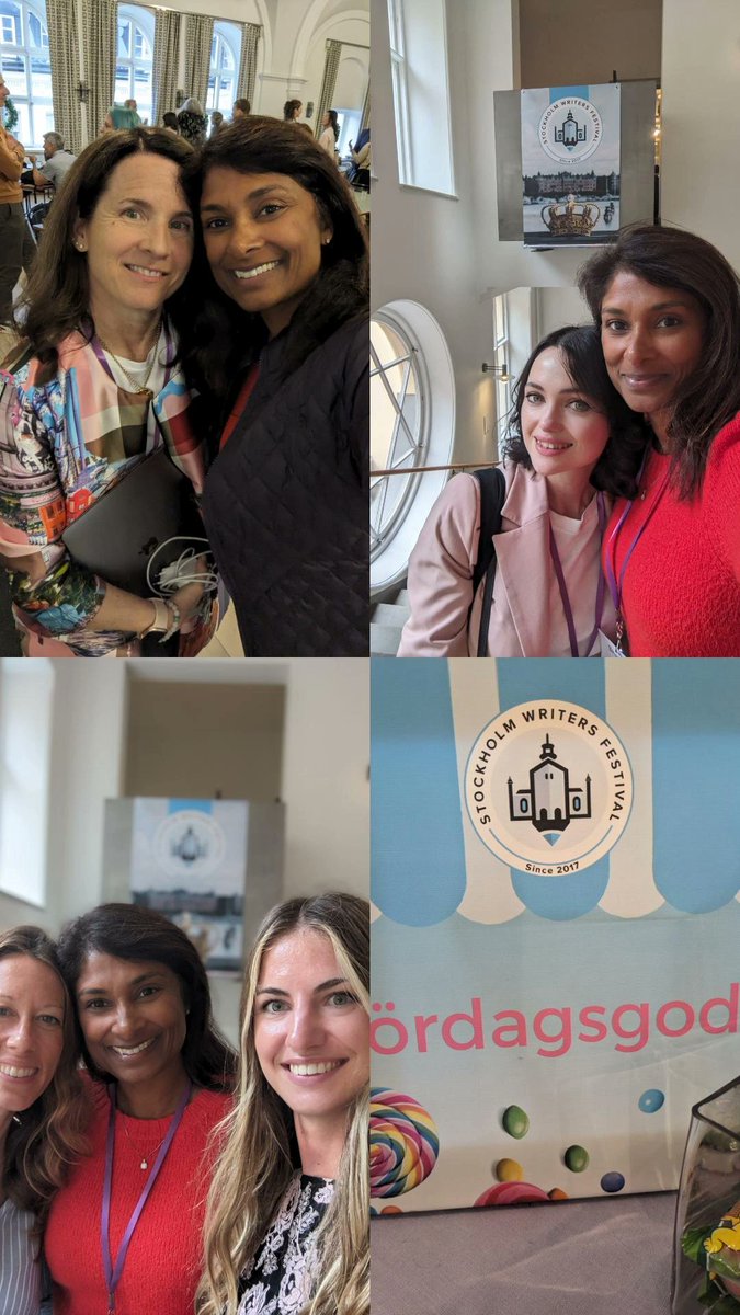 shaheensheik's tweet photo. Had such a lovely weekend learning, being inspired and connecting with fellow authors. Pinching myself that I received the Sandra Carpenter Memorial Fund scholarship to journey from LA to Stockholm and enjoy this beautiful opportunity. @StockholmWriter @BethLucy @LisaFerland3 https://t.co/5n6UmloBWK