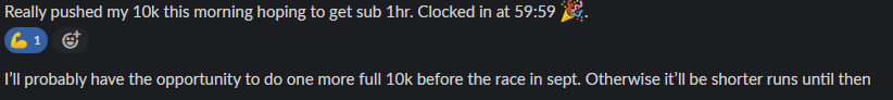 Stacking wins is normal for the men in The Arena! 

A bunch of guys in the community are doing a 10k next month and I'm pumped to see them smash it 💪
