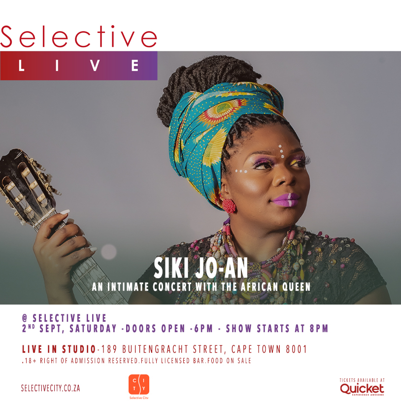 Joan_Siki's tweet photo. Cape Town I have a show for you on the 02 September 2023, at Selective Live, you don't want to miss my show, buy your tickets on https://t.co/eUAHIqTAjK 
👇
https://t.co/8xMb82YuSt

#SelectiveLive #SikiJoan #AfricanQueen https://t.co/peF71ivate