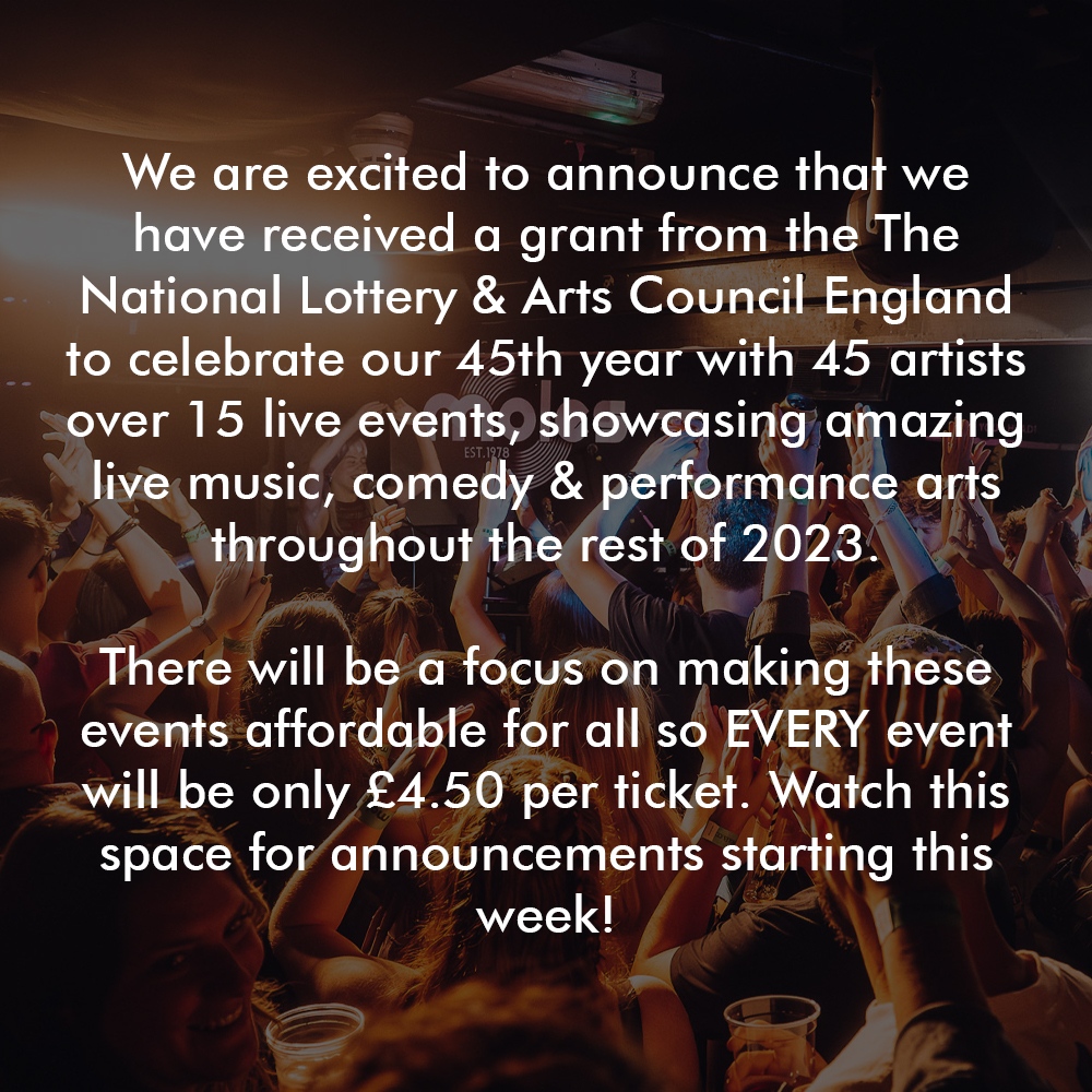 We are excited to announce that we have received a grant from the @tnluk & @aceagrams to celebrate our 45th year!
#TNLUK #ACEsupported #45YearsOfMoles #LoveMusicLoveMoles #LiveMusic #Comedy #PerformanceArts