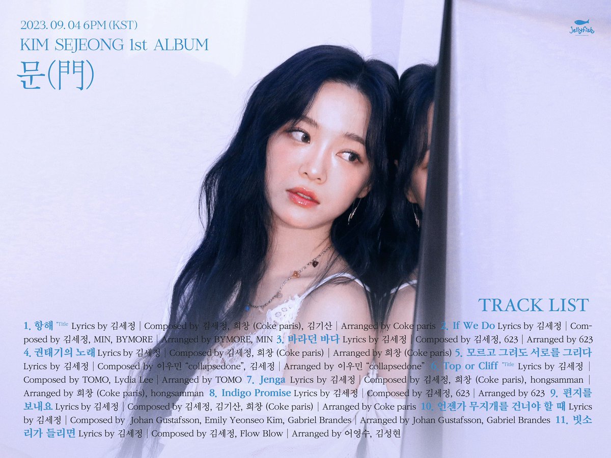 KIM SEJEONG 1st ALBUM '문(門)' Track List 🎧 2023. 09. 04. 6PM