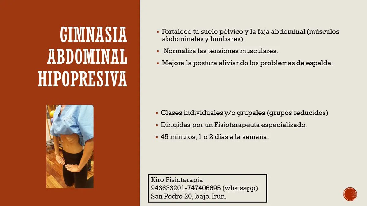 KiroFisio's tweet photo. Anímate y prueba nuestras clases de Hipopresivas 🤩 
Son 45 minutos de ejercicios en los que trabajarás tu suelo pélvico, los músculos abdominales y los músculos profundos de tu espalda. #ejercicioterapeutico #GAH #fortalecetusuelopelvico #gimnasiaabdominal #cuidatuespalda https://t.co/DuKYJbjwPI