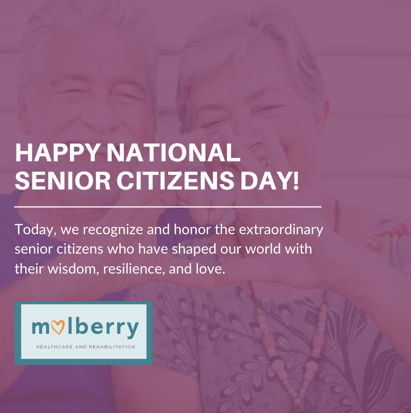 Today, and every day, let's shower our seniors with gratitude, respect, and heartfelt appreciation for the countless lives they've touched!

#SeniorCitizensDay #HonoringElders #MulberryRHC