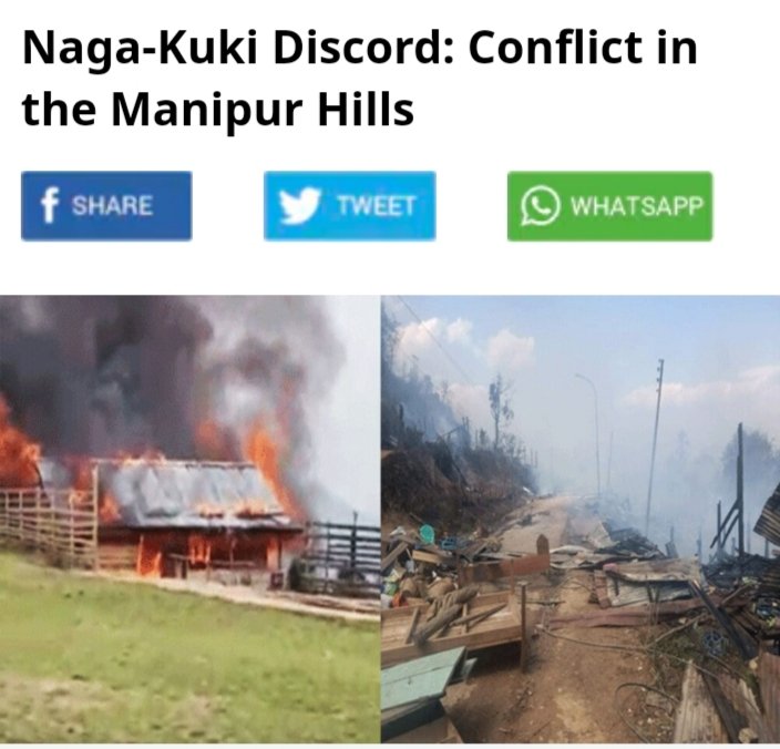 🚨 NAGAS stern WARNING to #KukiLies about Anglo Kuki war.

👉 In the strongest ever words since the violence erupted, Nagas have said that No Anglo Kuki war exist in the history of Manipur and that they are taken aback by the blatant lies, lop-sided history and fabricated