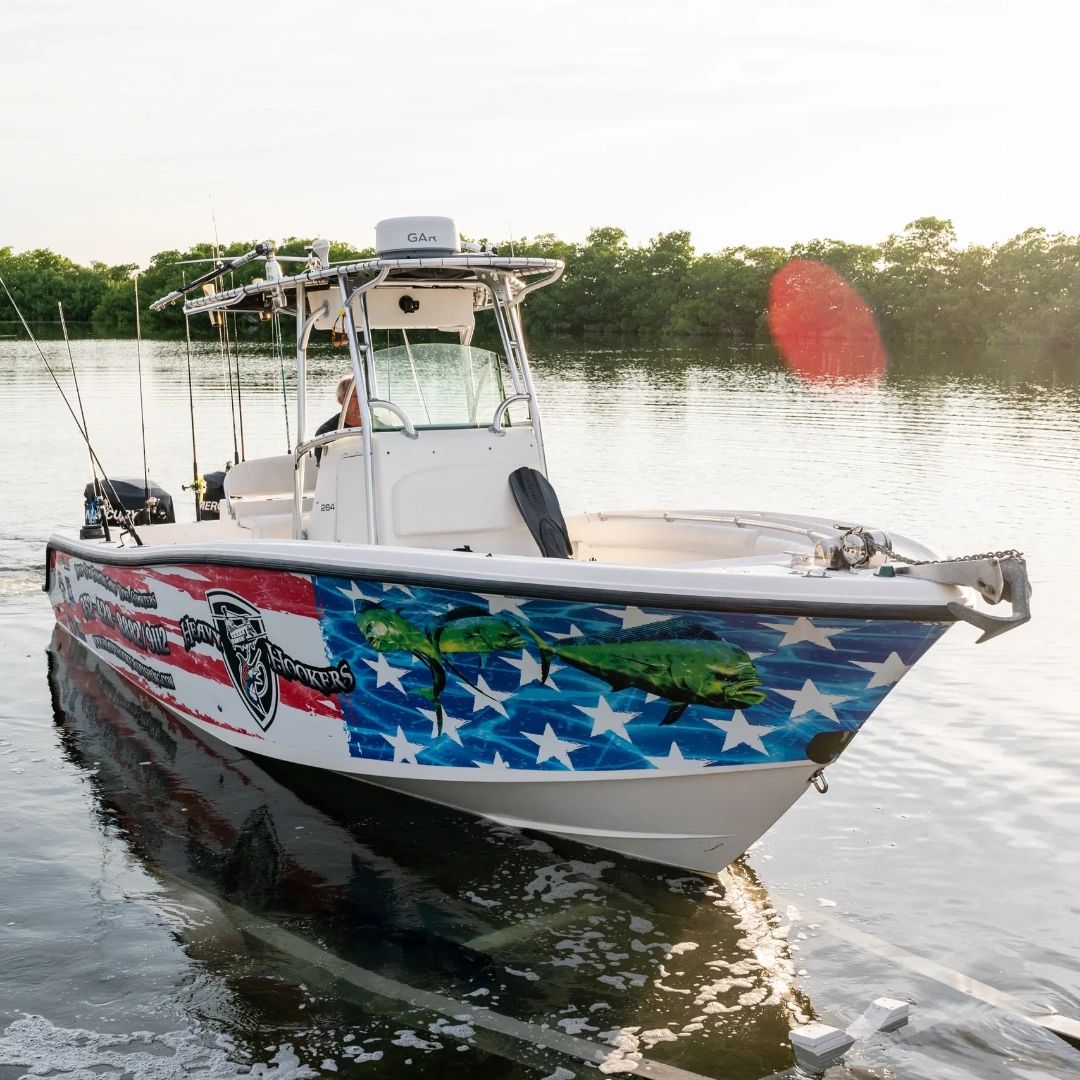 Looking for a unique way to explore the waters of Southern Florida? Rent our Mako 27-foot boat and set sail with Hugh and Russell on your own personalized adventure! #PrivateBoatRental #BoatingAdventure #ExploreFlorida