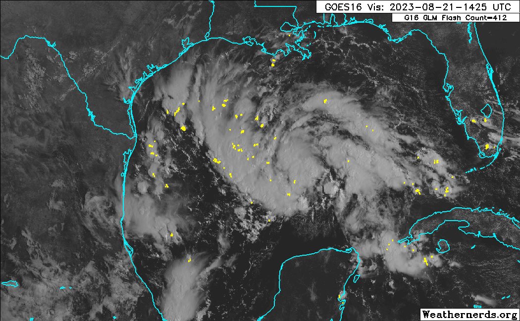 MeteoroTamps's tweet photo. ⚠️🌀ATENCIÓN: el #NHC ha asignado al disturbio tropical #91L como Potencial de Ciclón Tropical Nueve #PCT9, emitiendo el primer pronóstico oficial.
Alcanzaría el estatus de tormenta tropical (#Harold), antes de moverse a tierra al Sur #TX mañana temprano.
🔓1/2 https://t.co/Ba83OQZRf6