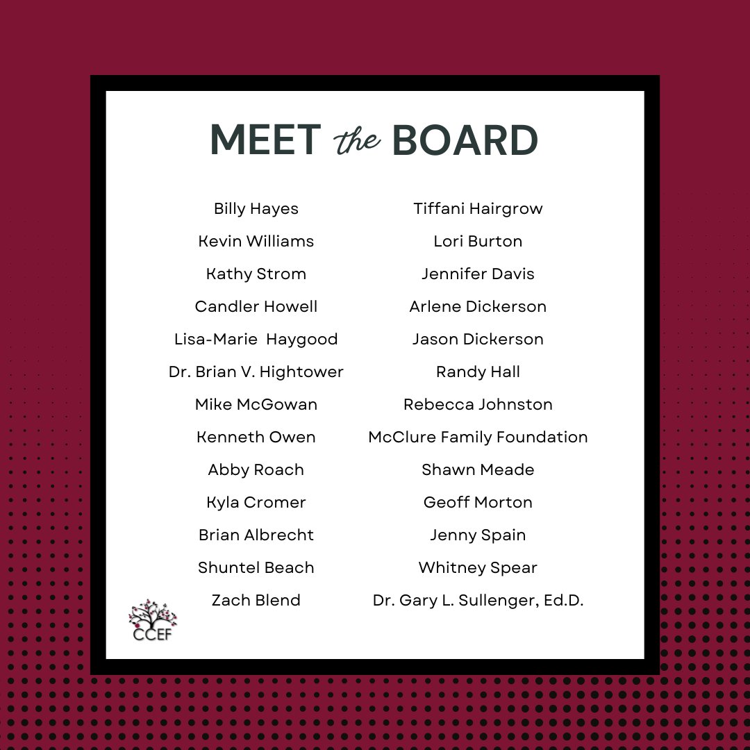 CCEdFoundation's tweet photo. Say hello to our exceptional board members! Learn more about our board and foundation on our website:

https://t.co/hUEFgpHLHk

#cherokeecounty #community #fundraising #CCSD #ccsdfam #WoodstockGA #Cantonga #BallGroundGA #HollySpringsGA #WaleskaGA  #Cherokeega https://t.co/N8VVkRrAH9