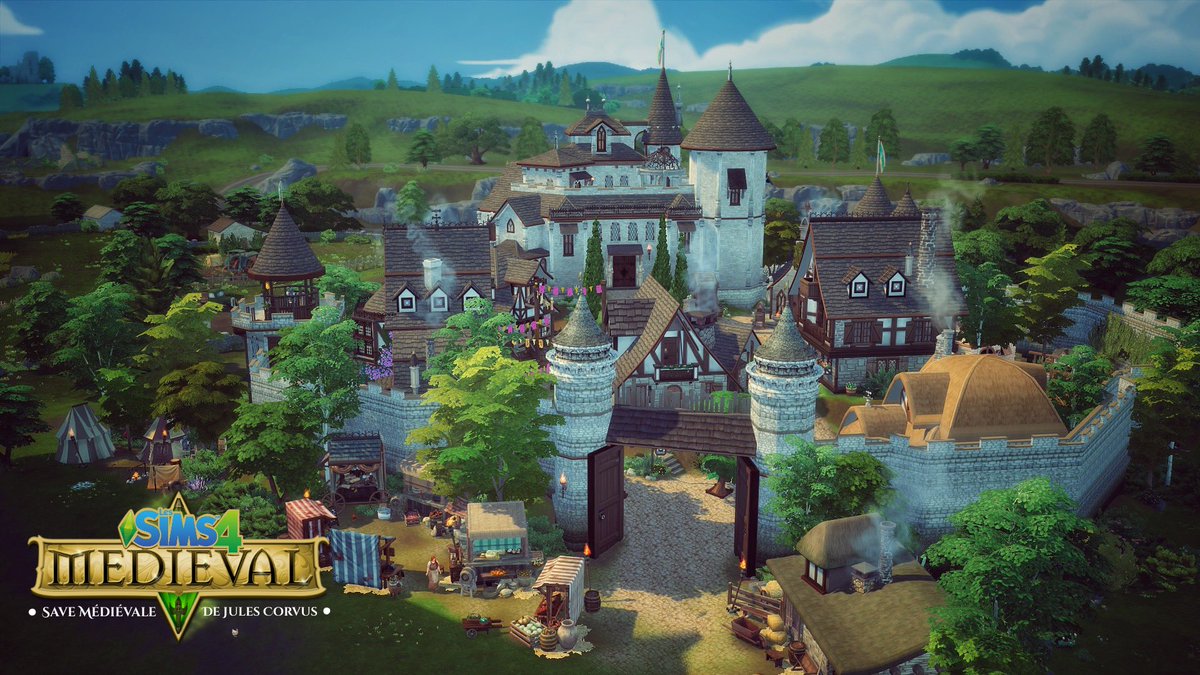 CorvusOraculum's tweet photo. Si on mélange les #Sims4 et les #SimsMedieval ça donne quoi ?! Et bien c’est l’aventure dans laquelle je me suis lancé il y a un an ! Suis-moi dans ce projet fou de Save Médiévale sur les Sims 4, 5 jours par semaine sur ma chaîne Twitch ! #ShowUsYourBuilds @LesSims https://t.co/19VNQDYTut