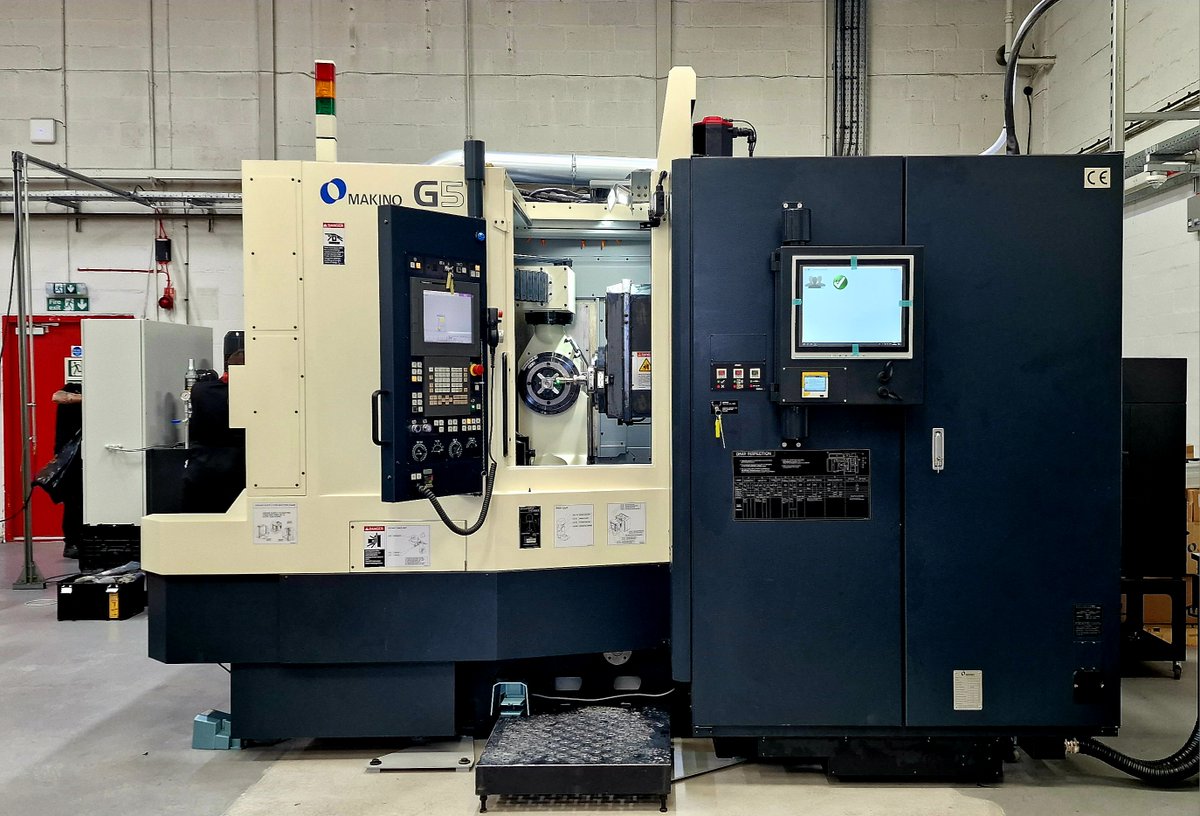 NCMT_Ltd's tweet photo. This #machinedeliverymonday takes us all the way up to Aberdeen, where @RWGTurbines have recently taken delivery of a new Makino G5 Viper Grinding Machine. 🚛
#newmachine #cnc #grindingmachine #machinetools #ncmt #makino #deliveryday #scottishmanufacturing #ukmfg #aberdeen https://t.co/4mCAodSvDS