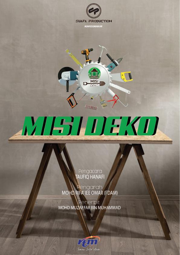 muzafarbbob's tweet photo. Saksikan program game show MISI DEKO di saluran TV OKEY jam  11.30am setiap Selasa mulai 22 Ogos 2023 terbitan Suafa Production.....
boleh juga ditonton di link
https://t.co/Ah2G7xkNS9 https://t.co/aT9rYJtLOM