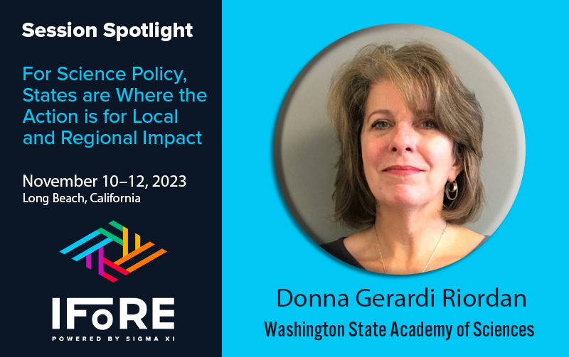 SigmaXiSociety's tweet image. #SessionSpotlight
Learn about a model for scientists and engineers to inform state-level policy decisions with @WashAcad&apos;s  @Donna_Riordan in a special #civicscience session at #IFoRE23, November 10-12 in Long Beach, CA. 
LEARN MORE: experienceIFoRE.org
