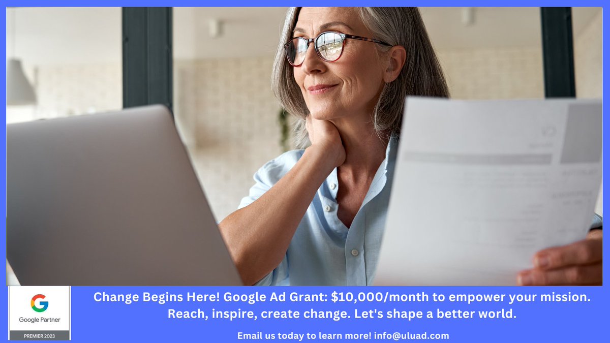 UluadM's tweet image. Change Begins Here! Google Ad Grant: $10,000/month to empower your mission. Reach, inspire, create change. Let&apos;s shape a better world. Email us today to learn more! info@uluad.com
#nonprofithelp
#GoogleAdGrants
#501c3