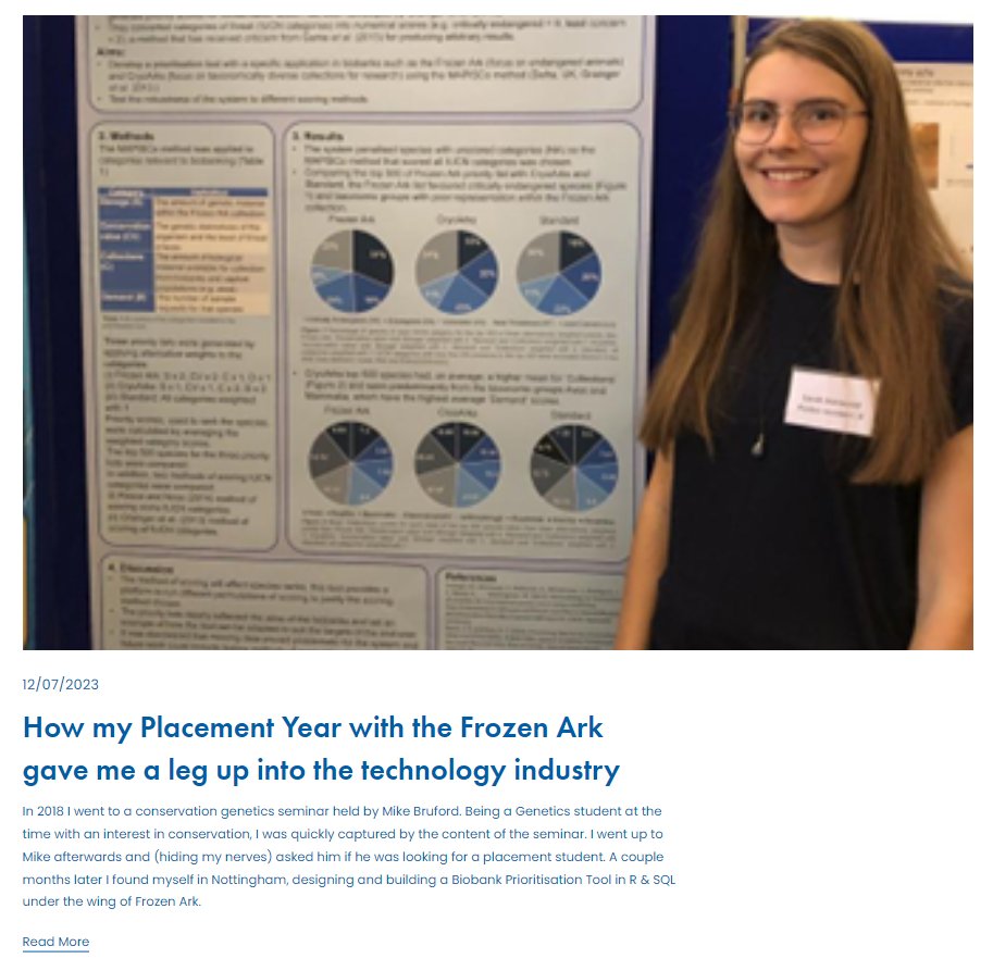 frozenark's tweet photo. In our Membership Area, you can find the #FrozenArk blog.
In the most recent post, our former PTY student Sarah Harwood describes how the work she carried out during her PTY placement was key to start her career as a Data Engineer.
Visit https://t.co/SLVGgOEjqL to sign up. https://t.co/qijPzOtV8P
