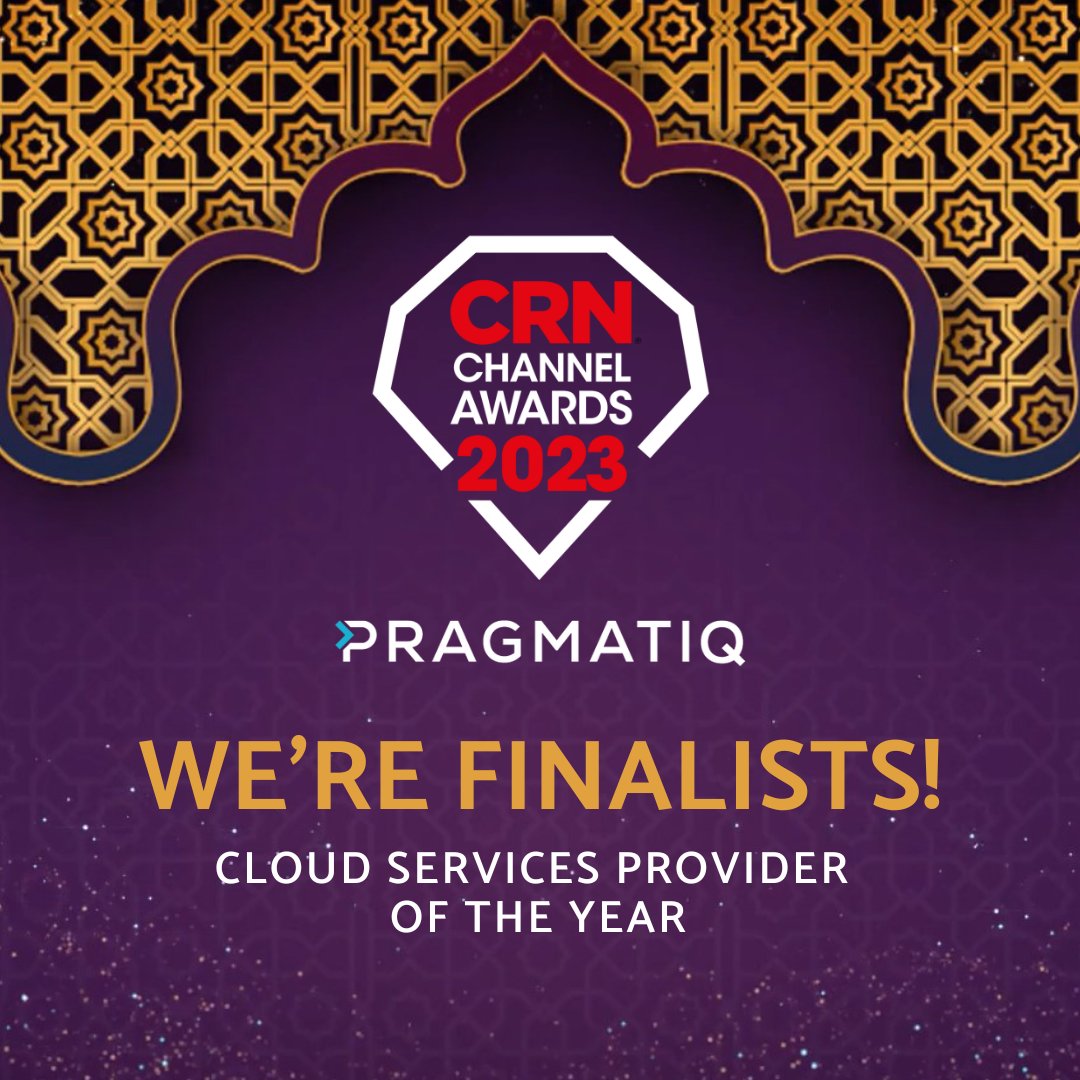 We are excited to announce that Pragmatiq is a finalist at the CRN UK Channel Awards 2023 for the 'Cloud Services Provider of the Year' category 🏆
 
#awardnomination #finalist #CRNChannelAwards