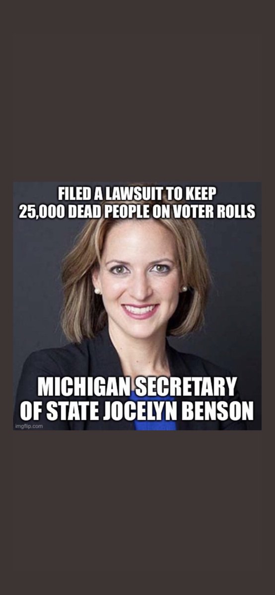 @MichelleRM68 Michigan is well known for voter integrity especially among the dearly departed .