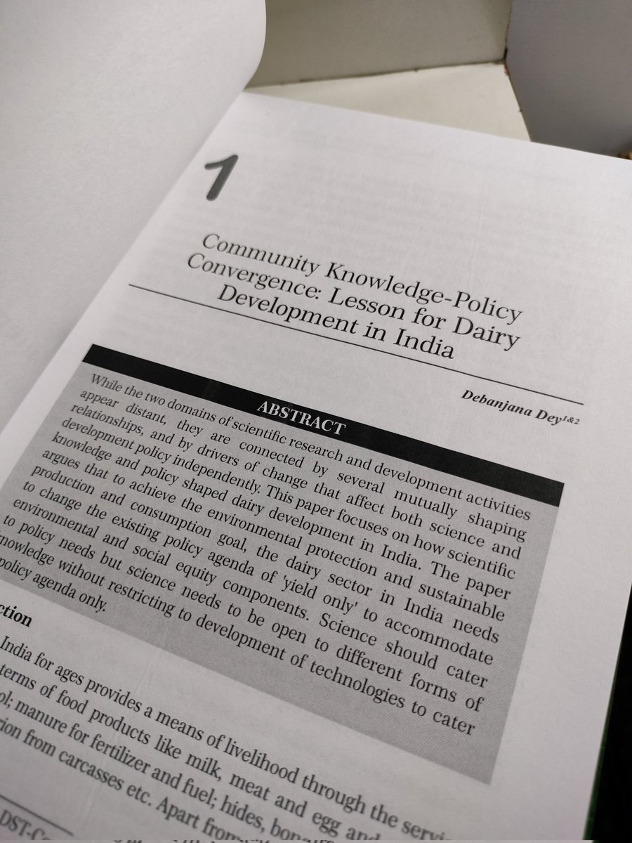 Glad to contribute a chapter in this book on #SustainableDevelopment, focusing on  #EconomicInequality, #Environmentalrisks and #PublicPolicy. My chapter emphasises on pluralistic valuation for sustainable #DairyDevelopment. 
Spl thanks to the editors for bringing out this book.