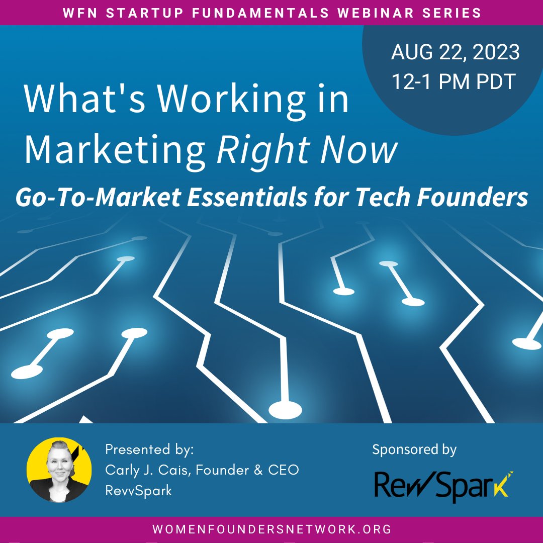 Tech Founders--Join us 8/22 for this FREE webinar (bit.ly/go-to-market-e…) to learn:
• Reverse Engineering Your Competitors
• Leveraging CDI Insights (Beta Users vs ICP Users)
• What Nobody Told You About Channels
• Content Tricks, Tips, and Hacks
• Plugging Revenue Leaks