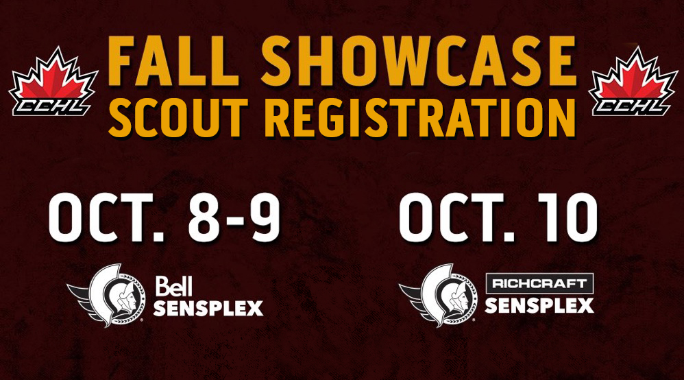 TheCCHL's tweet photo. Join us at the CCHL Fall Showcase in Ottawa, ON Oct 8-10. Please see link below for all registration options for the showcase & season. Further communication from the league will be made after you have registered. #CCHLFallShowcase
REGISTER | https://t.co/3z10KKnSwO https://t.co/hlIdrjVOwp