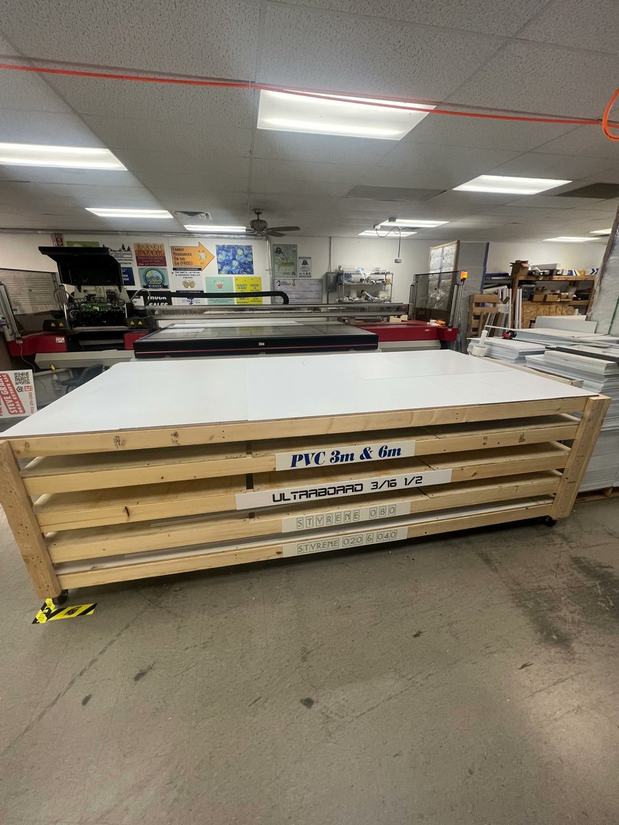 EagleEyeSigns1's tweet photo. Good Morning from Eagle Eye 🌞 

Hope everyone had a lovely weekend and is ready to conquer another week!

Check out this amazing table we created for our flatbed area, we love a good clean organization moment <3 https://t.co/jWM4n05Nbc