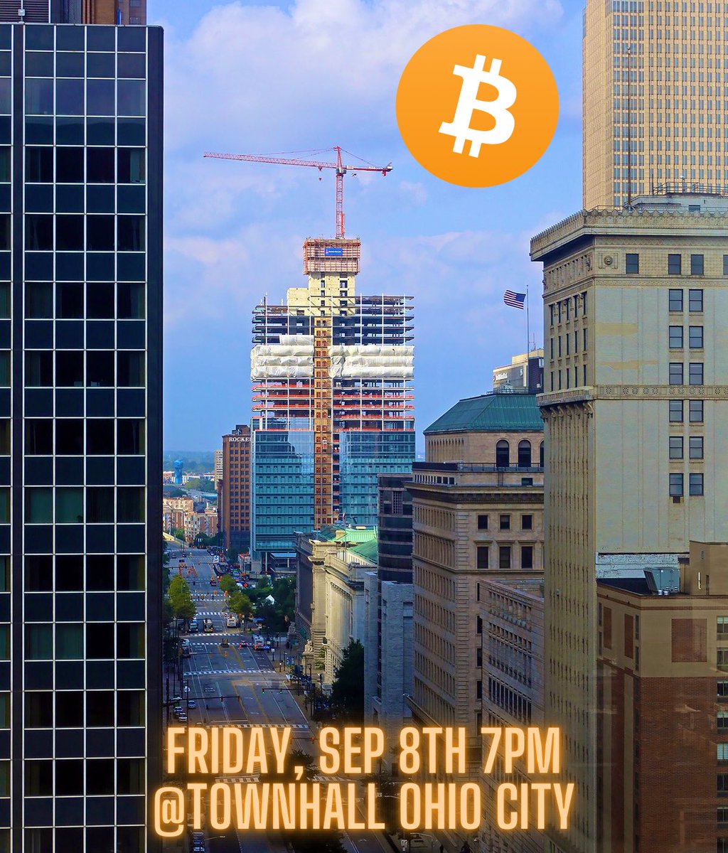 Bear-markets are for building 🏗️🏙️ Next meetup is Friday, September 8th. #Cleveland #Bitcoin