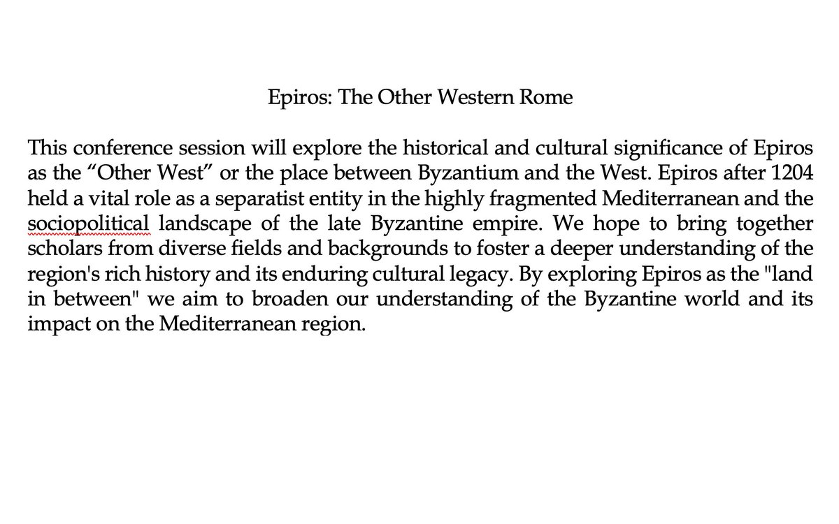 Nathan DC Websdale (@nathwebsdale) on Twitter photo Call for Papers for 59th International Congress on Medieval Studies, WMU (<a href="/KzooICMS/">International Congress on Medieval Studies</a> Michigan)! Organised by myself and Evan Zakardas. Session Title:Ā Epiros: The Other Western Rome (#4757). All proposals via:Ā icms.confex.com/icms/2024/cfp.⦠Call for Papers for 59th International Congress on Medieval Studies, WMU (<a href="/KzooICMS/">International Congress on Medieval Studies</a> Michigan)! Organised by myself and Evan Zakardas. Session Title:Ā Epiros: The Other Western Rome (#4757). All proposals via:Ā icms.confex.com/icms/2024/cfp.ā¦